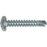 HILLMAN Self-Drilling Screw, #10-16 x 1/2 in, Zinc Plated Steel Hex Head Hex Drive, 5 PK 41548
